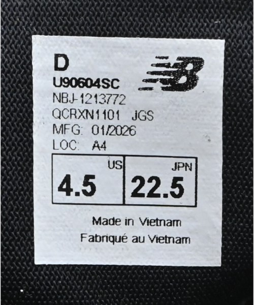 New Balance（ニューバランス）スニーカー 黒 サイズ:22.5cm レディース/2200704513013