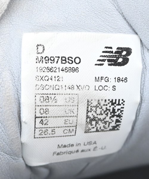 New Balance（ニューバランス）スニーカー 黒 サイズ:26.5cm メンズ/2200716149248
