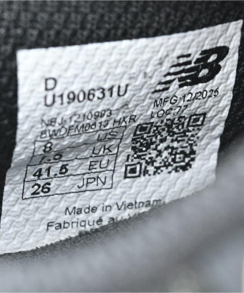New Balance（ニューバランス）スニーカー 黒 サイズ:26cm メンズ/2200706922028