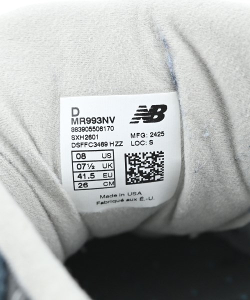 New Balance（ニューバランス）スニーカー 紺 サイズ:26cm メンズ/2200706922042
