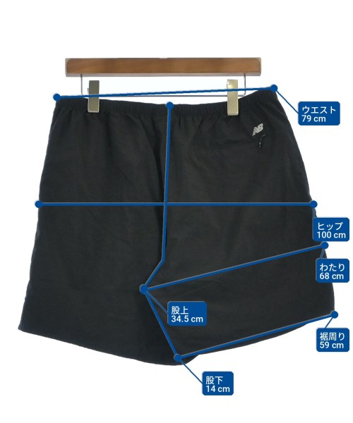 New Balance（ニューバランス）ショートパンツ 黒 サイズ:L メンズ/2200713766035