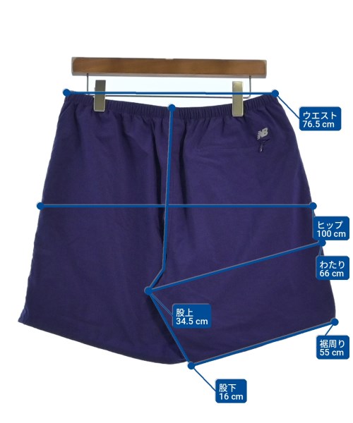 New Balance（ニューバランス）ショートパンツ 紫 サイズ:L メンズ/2200713766042