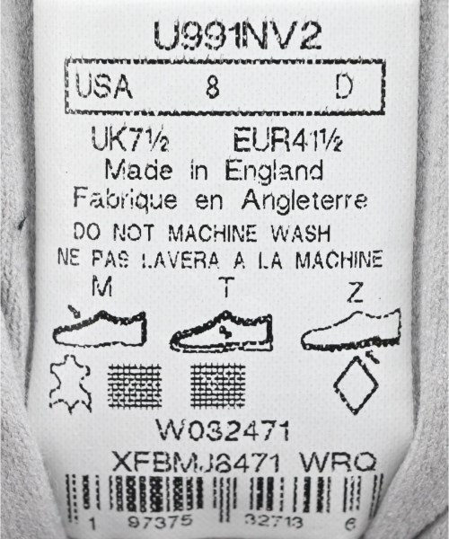 New Balance（ニューバランス）スニーカー 紺 サイズ:US8(26cm位) メンズ/2200715333075