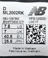 New Balance（ニューバランス）スニーカー 黒 サイズ:25.5cm メンズ/2200716770091