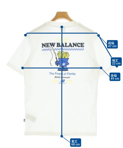 New Balance（ニューバランス）Tシャツ・カットソー 白 サイズ:S メンズ/2200719342011