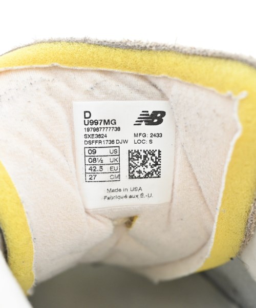 New Balance（ニューバランス）スニーカー グレー サイズ:27cm メンズ/2200719350016