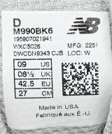 New Balance（ニューバランス）スニーカー 黒 サイズ:27cm メンズ/2200645695090