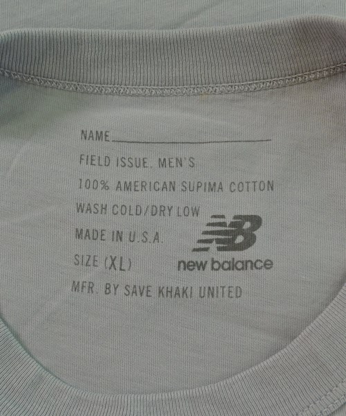 New Balance（ニューバランス）Tシャツ・カットソー 青 サイズ:XL メンズ/2200647371060