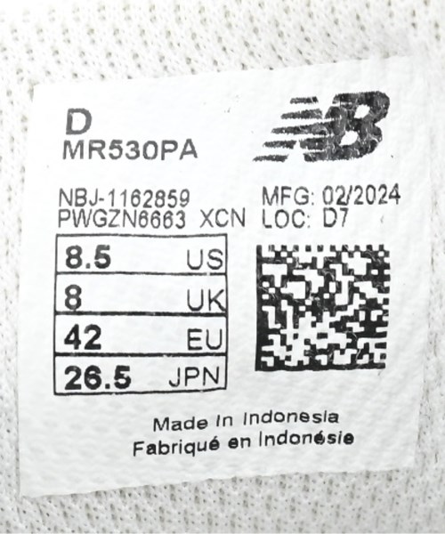 New Balance（ニューバランス）スニーカー 白 サイズ:26.5cm メンズ/2200647989012