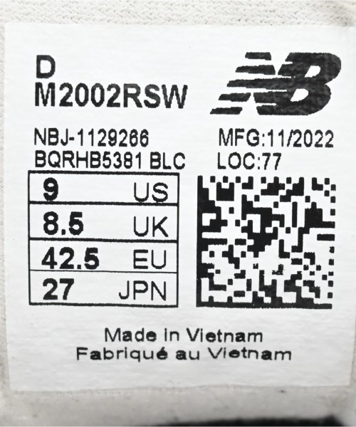 New Balance（ニューバランス）スニーカー 白 サイズ:27cm メンズ/2200652391015