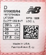 New Balance（ニューバランス）スニーカー ピンク サイズ:27.5cm メンズ/2200650457096