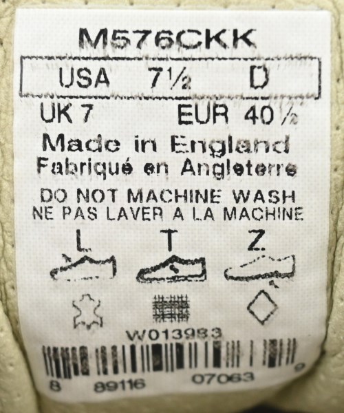 New Balance（ニューバランス）スニーカー 黒 サイズ:US7 1/2(25.5cm位) メンズ/2200653443072