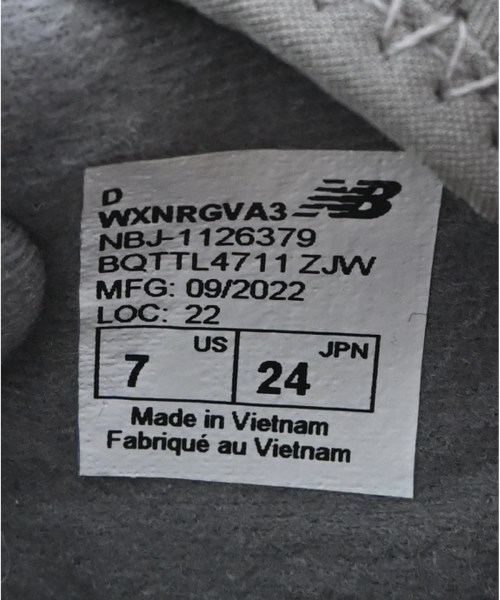 New Balance（ニューバランス）スニーカー グレー サイズ:24cm レディース/2200702313240