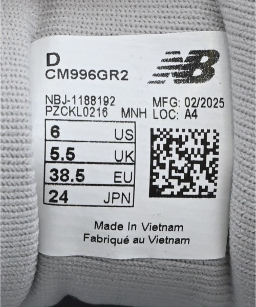 New Balance（ニューバランス）スニーカー グレー サイズ:24cm レディース/2200694398058