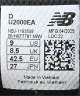 New Balance（ニューバランス）スニーカー 黒 サイズ:27cm メンズ/2200705480024