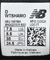 New Balance（ニューバランス）スニーカー 黒 サイズ:24.5cm レディース/2200706420043
