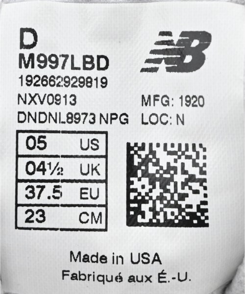 New Balance（ニューバランス）スニーカー グレー サイズ:23cm レディース/2200706440256