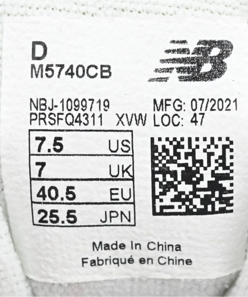 New Balance（ニューバランス）スニーカー 黒 サイズ:25.5cm レディース/2200666347053