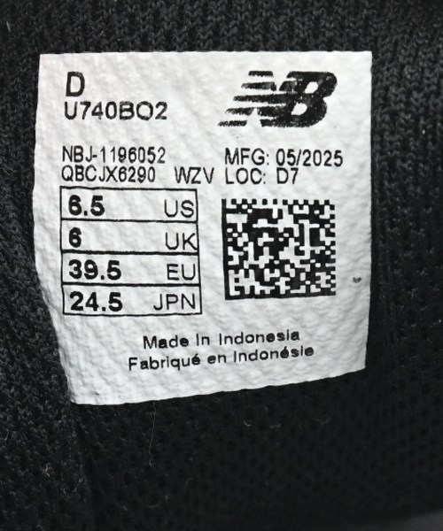 New Balance（ニューバランス）スニーカー 黒 サイズ:24.5cm レディース/2200667868045