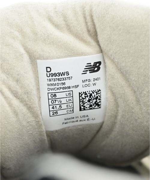 New Balance（ニューバランス）スニーカー 白 サイズ:26cm メンズ/2200668228107