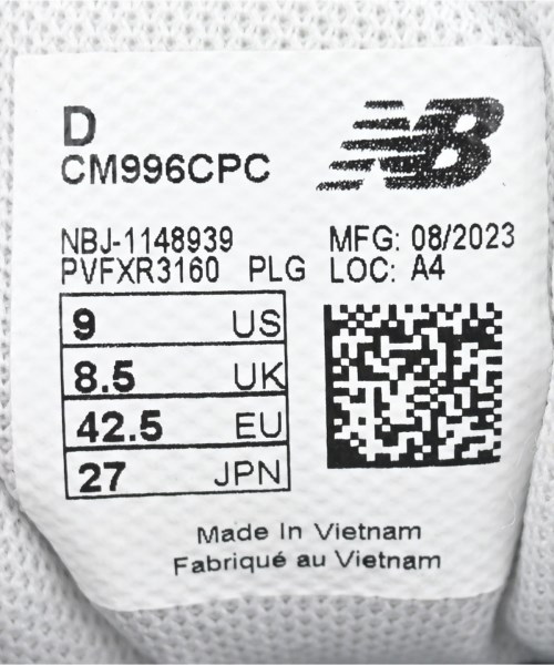 New Balance（ニューバランス）スニーカー 黒 サイズ:27cm メンズ/2200660263328