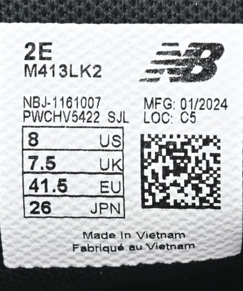 New Balance（ニューバランス）スニーカー 黒 サイズ:26cm メンズ/2200660263380