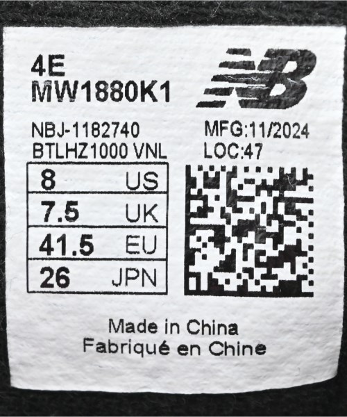 New Balance（ニューバランス）スニーカー 黒 サイズ:26cm メンズ/2200720060058