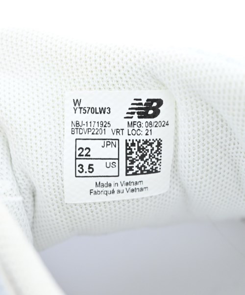 New Balance（ニューバランス）スニーカー 白 サイズ:22cm レディース/2200722466131