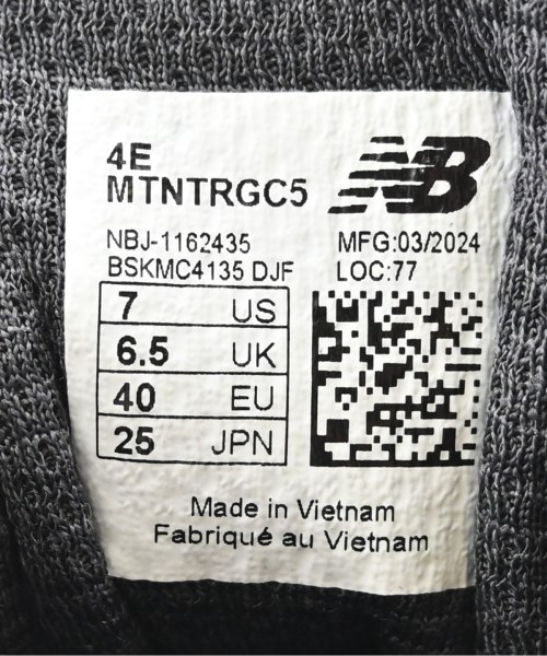 New Balance（ニューバランス）スニーカー 黒 サイズ:25cm レディース/2200718766122