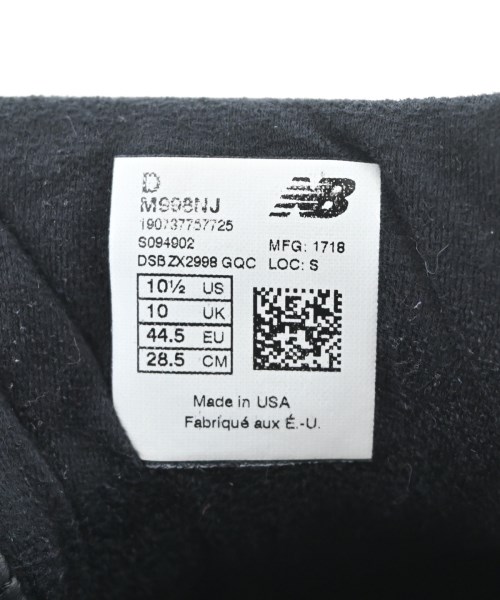 New Balance（ニューバランス）スニーカー 黒 サイズ:28.5cm メンズ/2200722024225