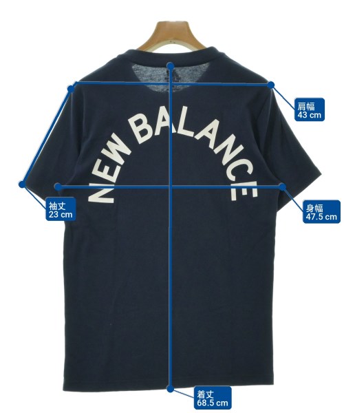 New Balance（ニューバランス）Tシャツ・カットソー 紺 サイズ:L メンズ/2200722645024