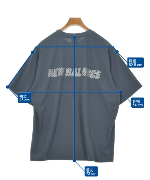 New Balance（ニューバランス）Tシャツ・カットソー 青 サイズ:XL メンズ/2200722985038