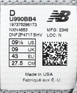 New Balance（ニューバランス）スニーカー グレー サイズ:27.5cm メンズ/2200727527141