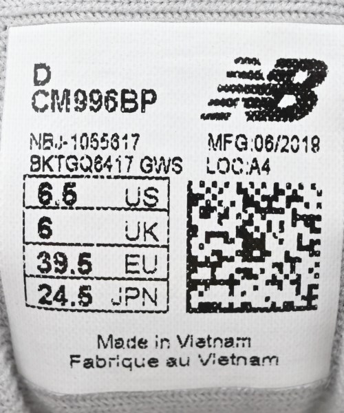 New Balance（ニューバランス）スニーカー 黒 サイズ:24.5cm レディース/2200722862025