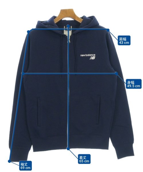 New Balance（ニューバランス）パーカー 紺 サイズ:S メンズ/2200723718116