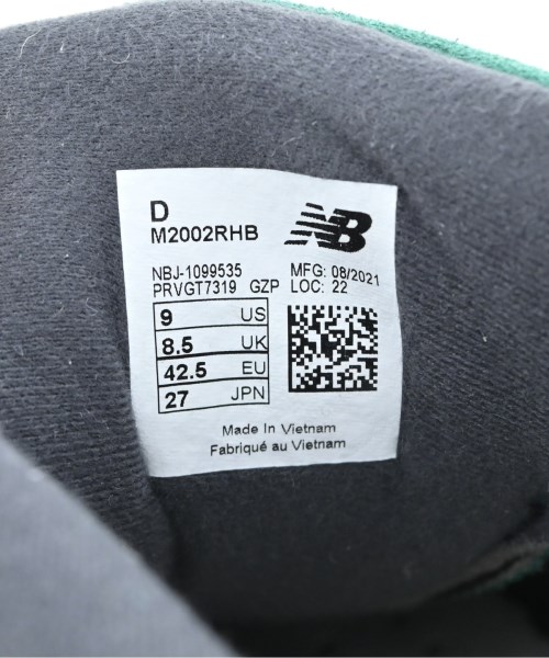 New Balance（ニューバランス）スニーカー 緑 サイズ:27cm メンズ/2200682940023