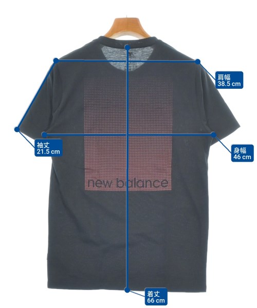 New Balance（ニューバランス）Tシャツ・カットソー 黒 サイズ:S メンズ/2200681044135