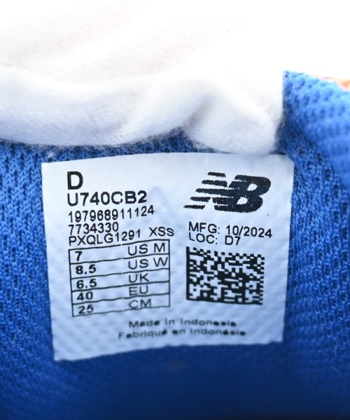 New Balance（ニューバランス）スニーカー オレンジ サイズ:25cm メンズ/2200684540252