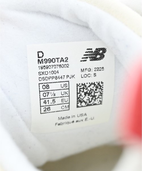 New Balance（ニューバランス）スニーカー 白 サイズ:26cm メンズ/2200684614328