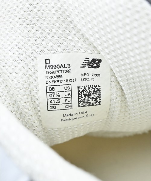 New Balance（ニューバランス）スニーカー 白 サイズ:26cm メンズ/2200684614342
