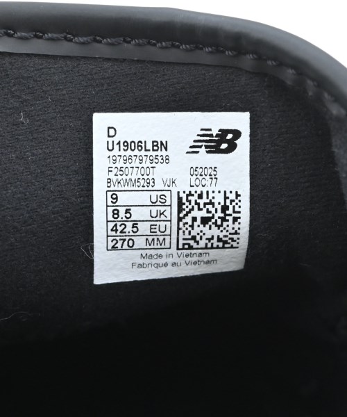 New Balance（ニューバランス）スニーカー 黒 サイズ:US9(27cm位) メンズ/2200684258102