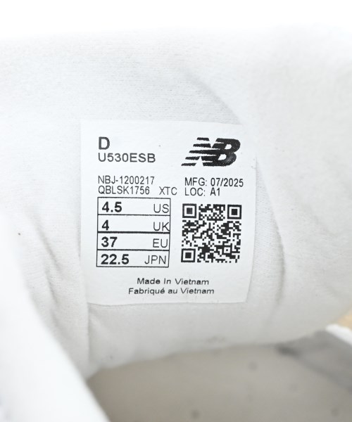 New Balance（ニューバランス）スニーカー 白 サイズ:22.5cm レディース/2200687345021