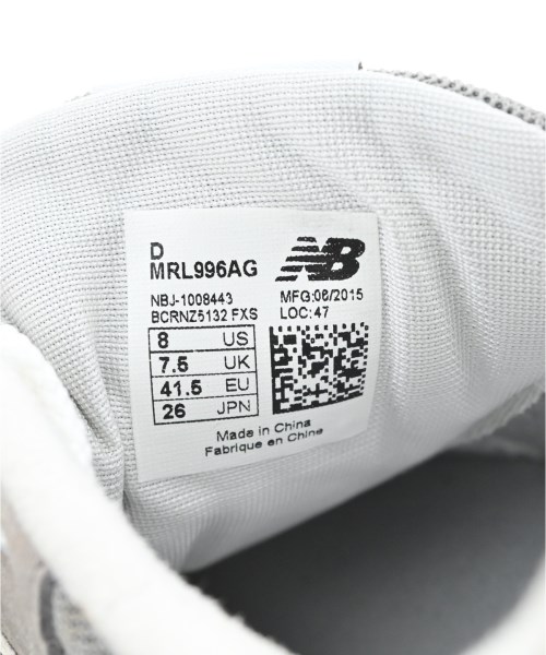 New Balance（ニューバランス）スニーカー グレー サイズ:26cm メンズ/2200689607202