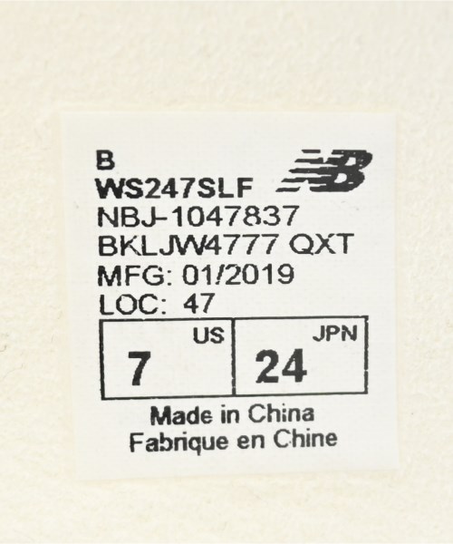 New Balance（ニューバランス）スニーカー 白 サイズ:24cm レディース/2200691883090