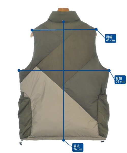 WILDERNESS EXPERIENCE（ウィルダネスエクスペリエンス）ダウンジャケット/ダウンベスト カーキ サイズ:XL メンズ/2200618454013