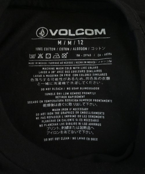 VOLCOM（ボルコム）Tシャツ・カットソー 黒 サイズ:M メンズ/2200640788025