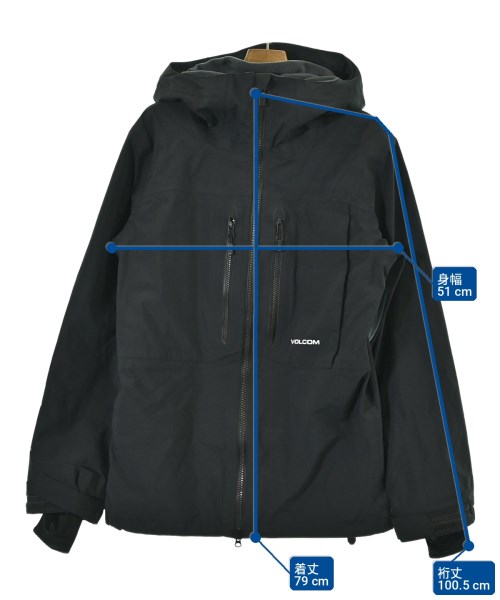 VOLCOM（ボルコム）マウンテンパーカー 黒 サイズ:S メンズ/2200725477011