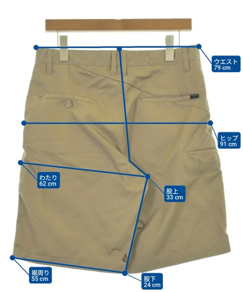 VOLCOM（ボルコム）ショートパンツ 茶 サイズ:-(M位) メンズ/2200720539035