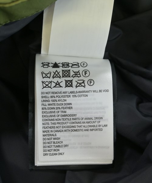 CANADA GOOSE（カナダグース）ダウンジャケット/ダウンベスト 緑 サイズ:M メンズ/2200621667936