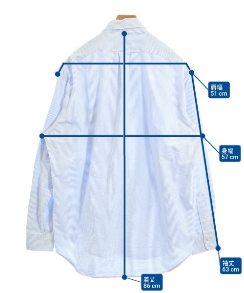 NAUTICA（ノーティカ）カジュアルシャツ 青 サイズ:M メンズ/2200655286035